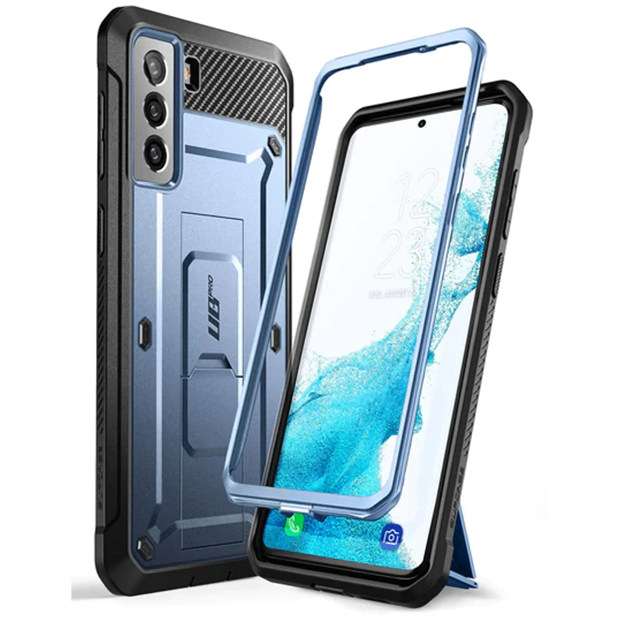 Supcase Unicorn Beetle Pro Rugged Case for Samsung Galaxy S22 - Metallic Blue (Barcode: 843439116085 )