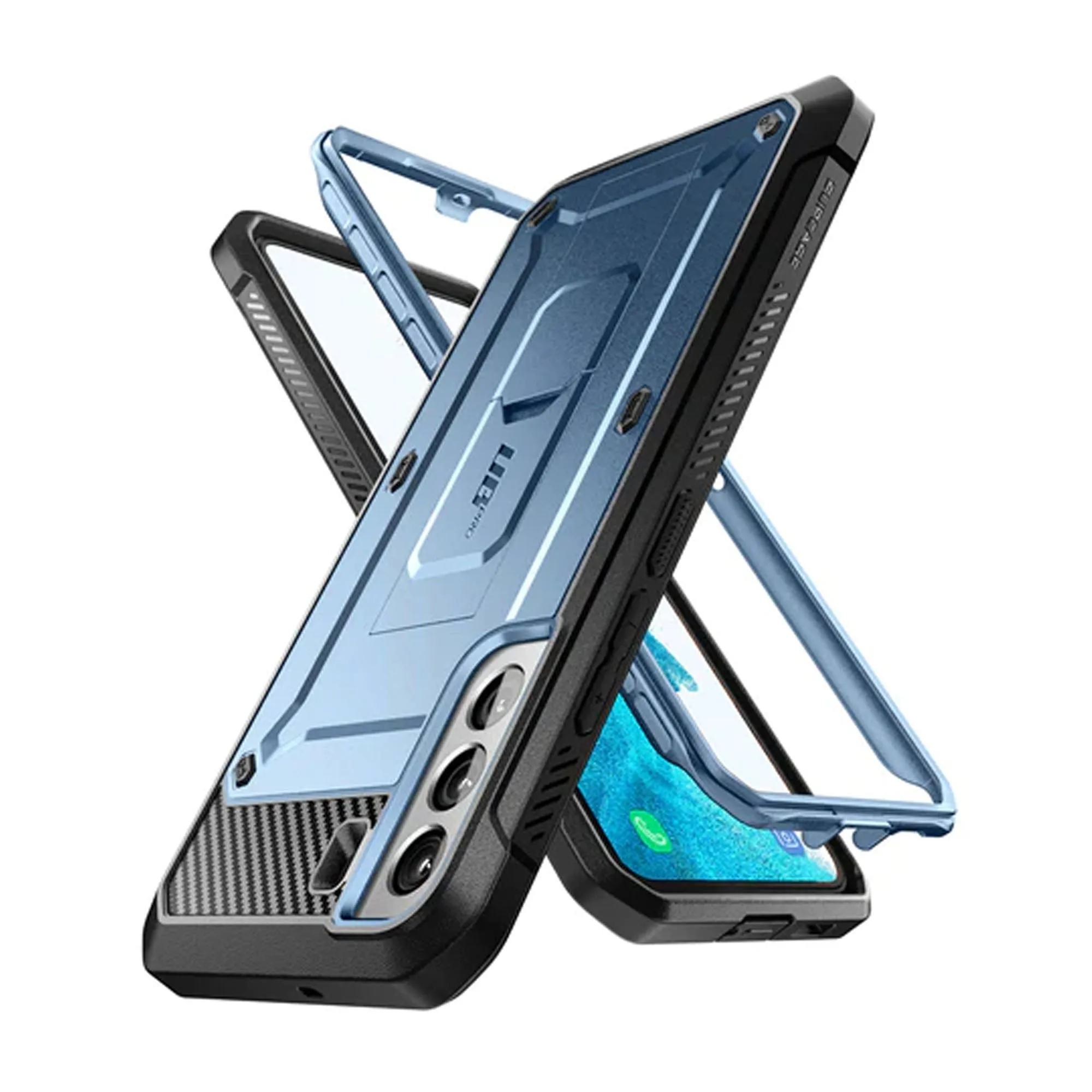 Supcase Unicorn Beetle Pro Rugged Case for Samsung Galaxy S22 - Metallic Blue (Barcode: 843439116085 )