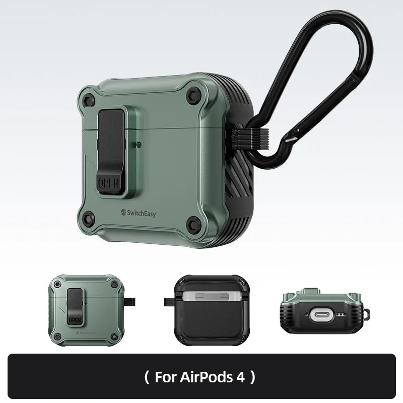 SwitchEasy Rugged Shield Anti-Lost Apple AirPods Charging Case Cover