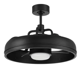 Taylor 20" Ceiling Fan in Flat Black