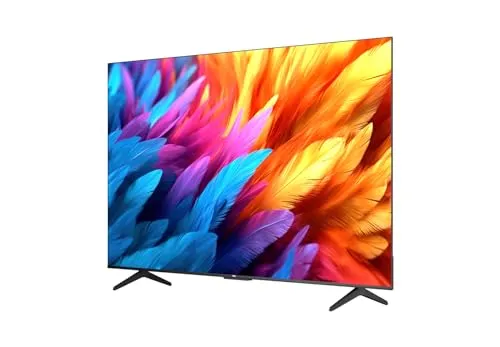 TCL 189 cm (75 inches) Metallic Bezel-Less Series 4K Ultra HD Smart LED Google TV 75V6B (Black)