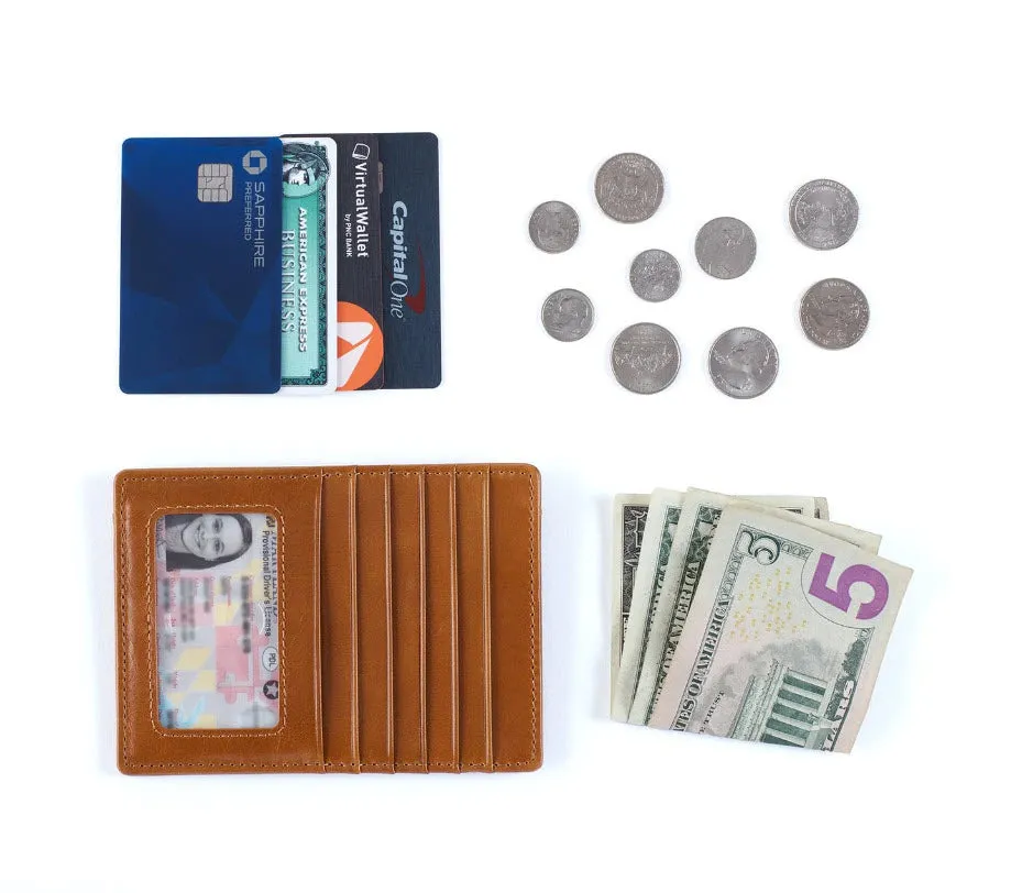 The Euro Slide Card Case in Black