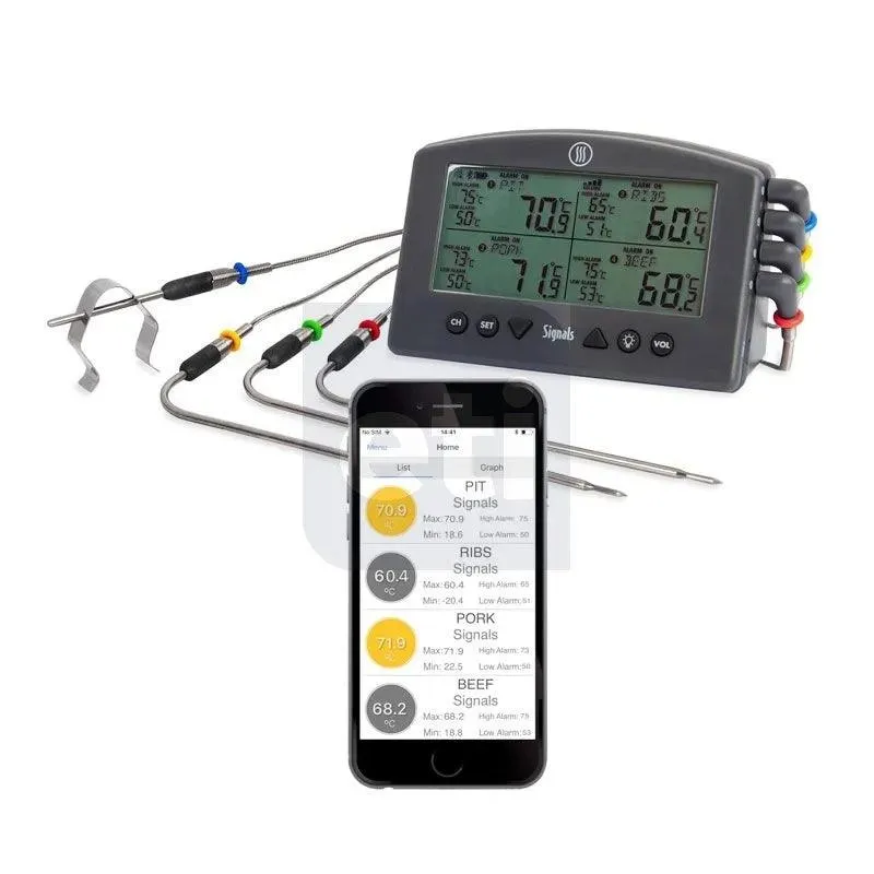 Thermoworks Signals 4 Channel WiFi & Bluetooth Thermometer