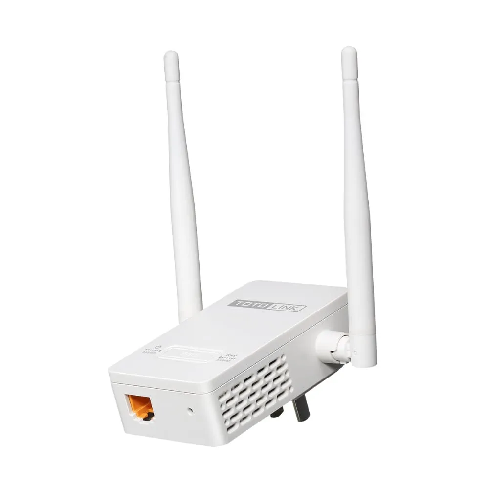 Totolink Ex200 300Mb 2.4G 1 X Lan/2 X Antenna Plug Mounted Range Extender