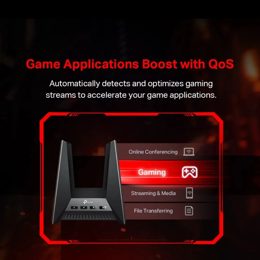 TP-Link Archer GE800 Wi-Fi 7 Gaming Router BE19000 With Tri-Band 2x 10G   4x 2.5G ports EasyMesh support