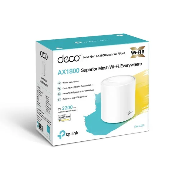 Tp-Link Ax1800 Whole Home Mesh Wi-Fi 6 System