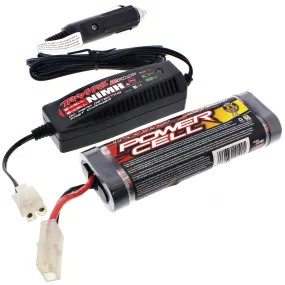 Traxxas 1/10 T-Maxx 3.3 7.2V NiMH 1800 mAh Battery & 2 Amp Car Charger