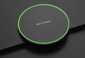 Ultra thin round QI15W wireless charger