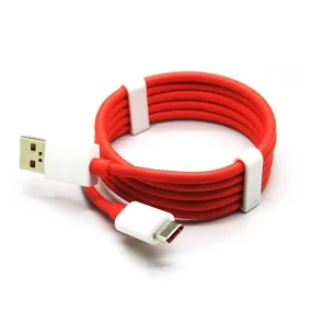 Unique Type C Dash Charging USB Data Cable | Fast Charging Cable | Data Transfer Cable For All C Type Mobile Use 1 Meter ( RED )