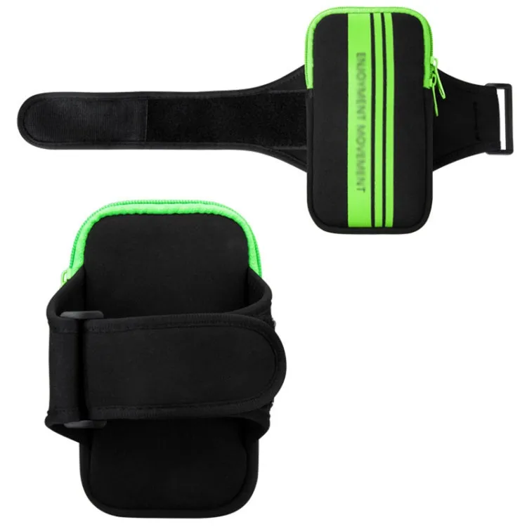 Universal Sports Phone Arm Bag Wrist Bag for 5-5.8 Inch Screen Phone(Green)