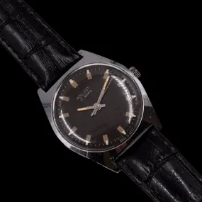 Vintage POLJOT 17 jewels soviet mechanical wristwatch, black dial