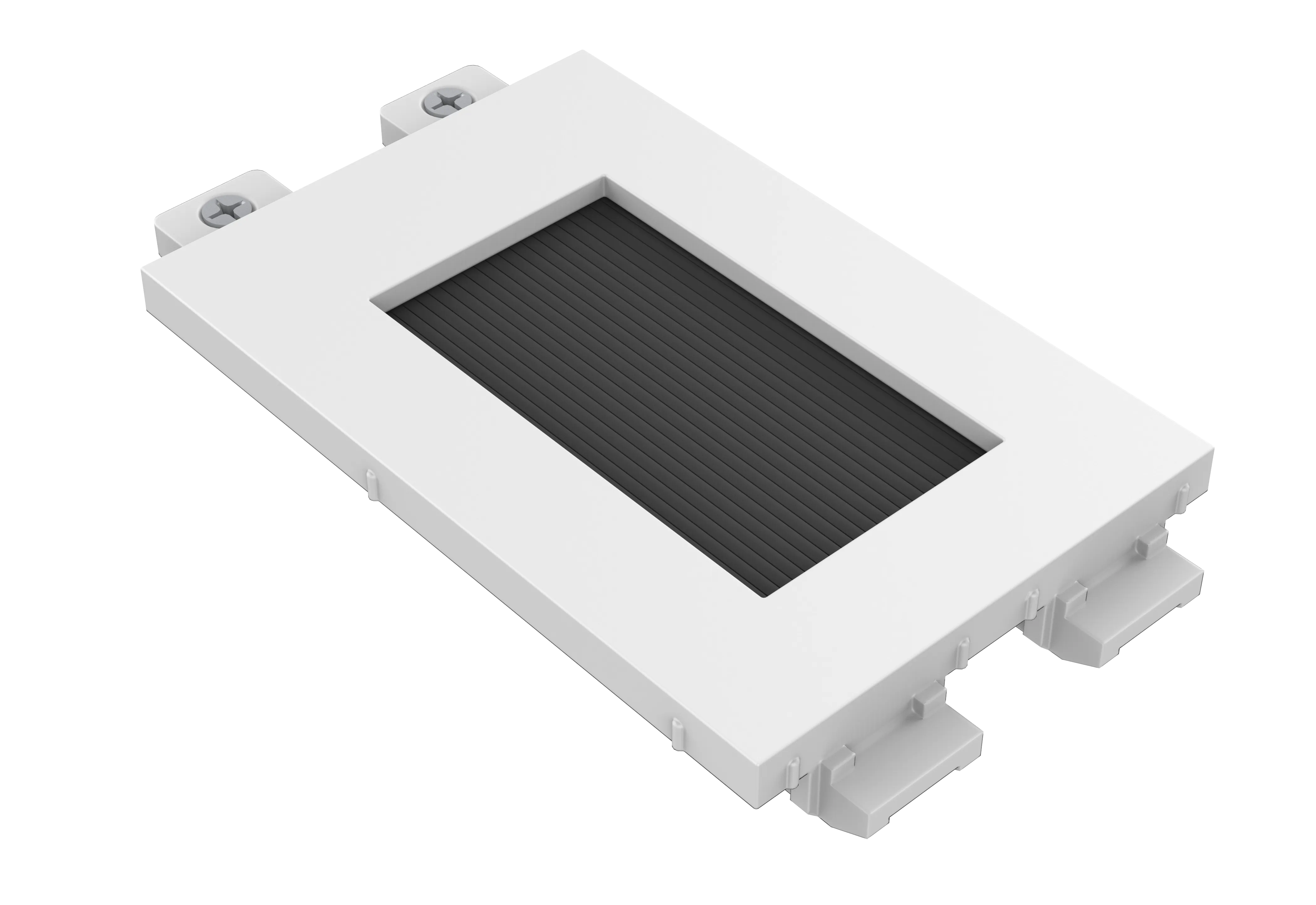 Vision Techconnect Modular Av Faceplate - Lifetime Warranty - Brush Module - Simple Double-Width Module With Hole For Pu