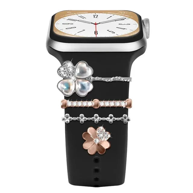 Watch Band Charms For Apple Watch Ultra band 8 7 6 3 se Diamond Jewelry Charms Accessories samsung/Huawei watch strap 20/22mm Bracelet