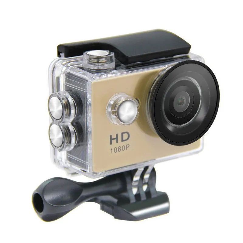 Waterproof Action Camera 1080p HD USB 12MP Wide Angle Lens