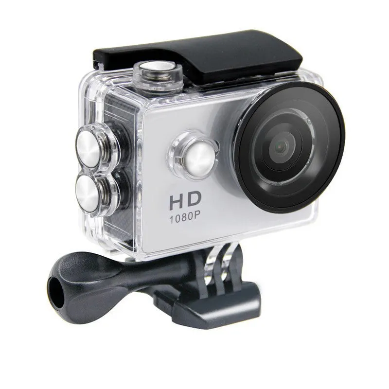 Waterproof Action Camera 1080p HD USB 12MP Wide Angle Lens