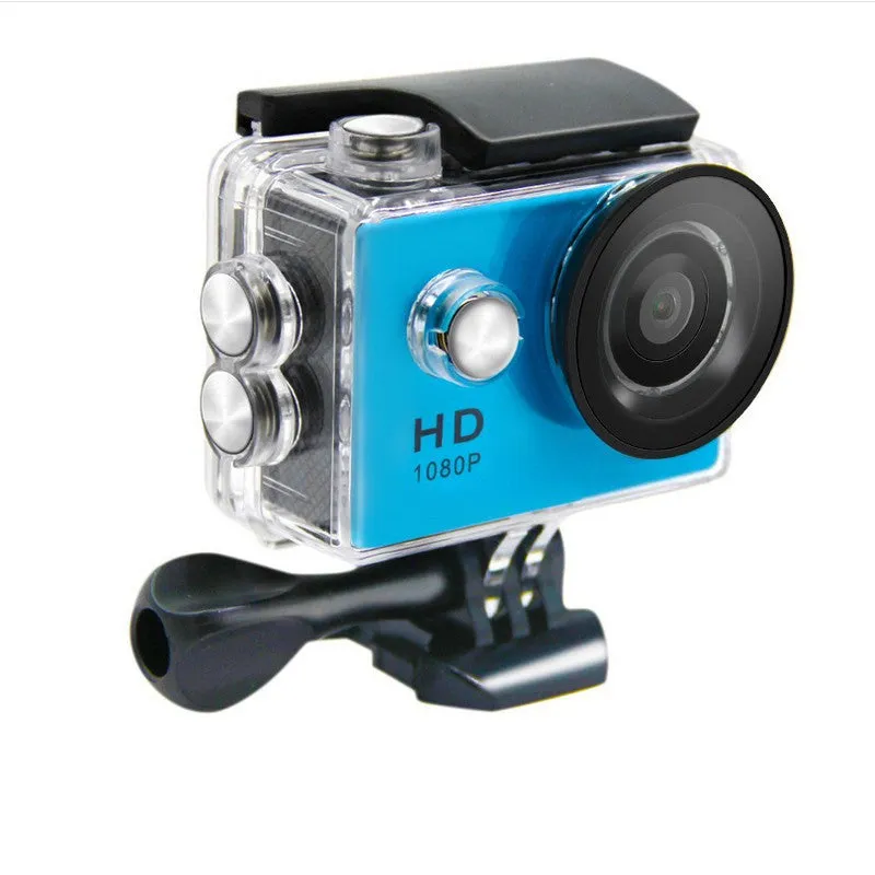 Waterproof Action Camera 1080p HD USB 12MP Wide Angle Lens