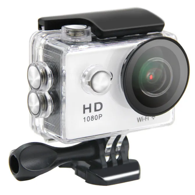 Waterproof Action Camera 1080p HD USB 12MP Wide Angle Lens