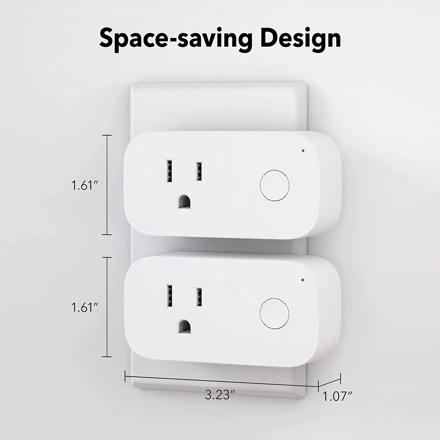 Wi-Fi Plug Outlet Compatible with Alexa Echo & Google Home 2 Pack BN-LINK