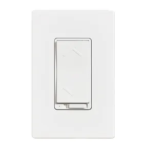 Wi-Fi Smart Dimmer Switch, 150-Watts LED, Single Pole or 3-Way, Glossy White