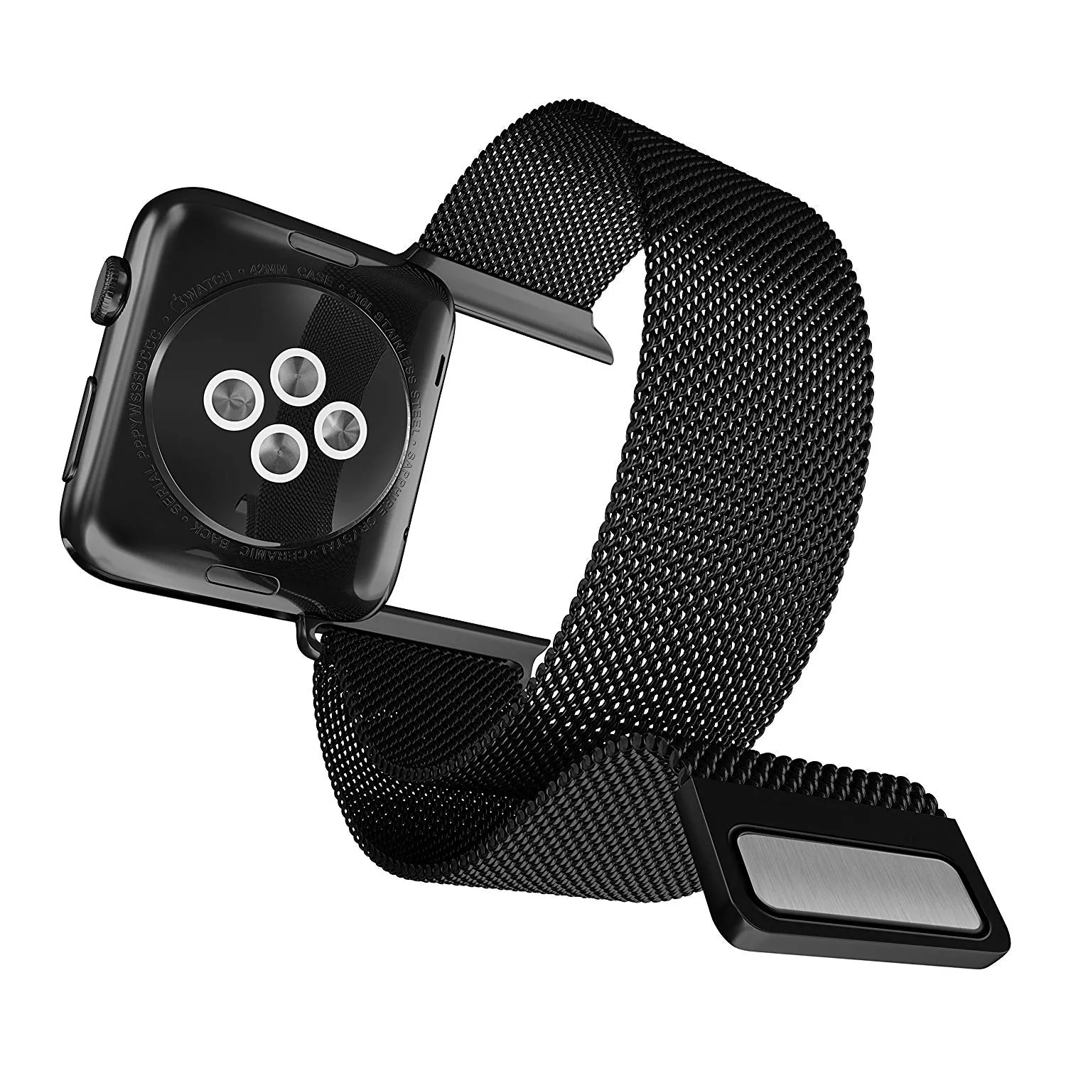 X-Doria Mesh Band Metal Loop Stainless Steel WatchBand for Apple Watch