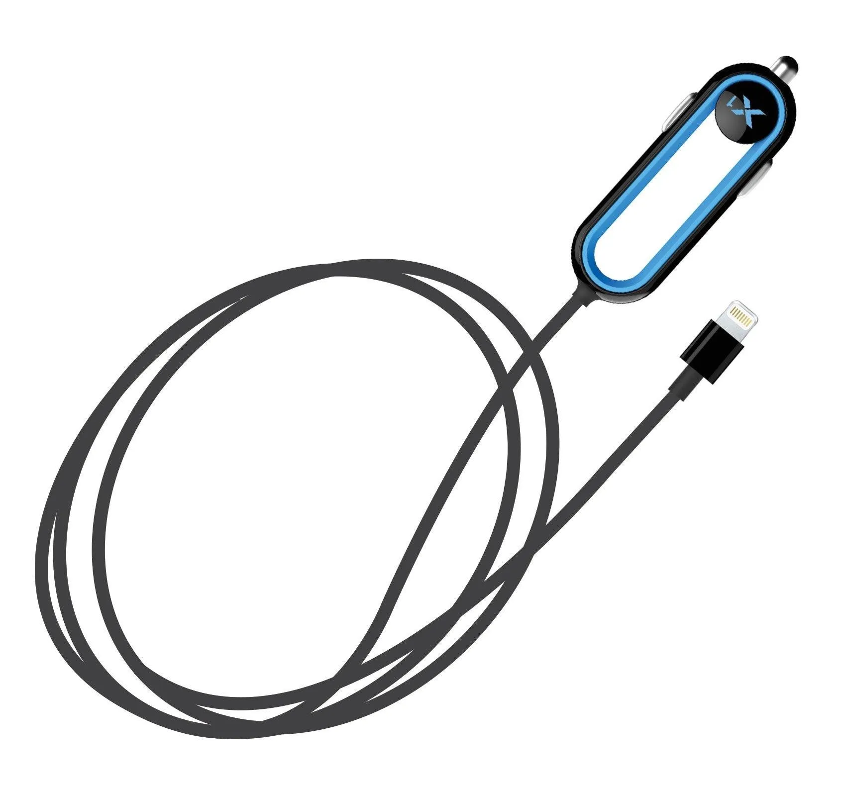 X1 Car Charger with Lightning Connector - Blue