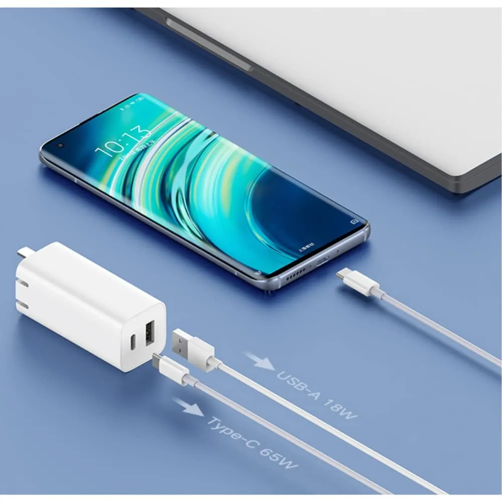 XIAOMI 65W GAN CHARGER TYPE A   TYPE C