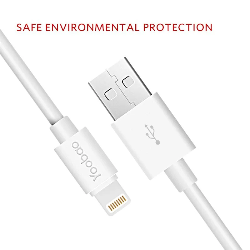 Yoobao 2 meter High Speed USB Data Sync Charger Cable for iPhone (White) | YB-403