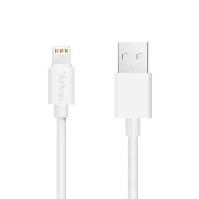 Yoobao 2 meter High Speed USB Data Sync Charger Cable for iPhone (White) | YB-403