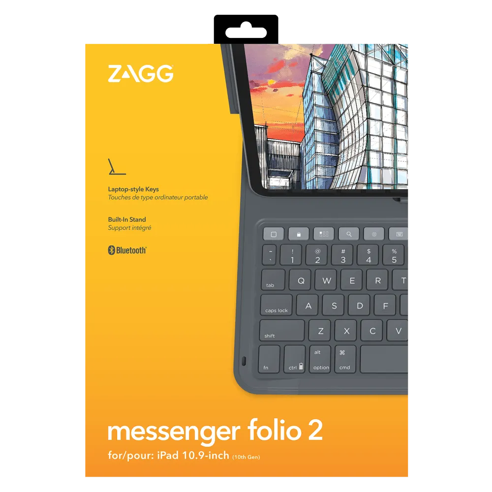 ZAGG Messenger Folio 2 Keyboard and Case for Apple iPad 10.9 by ZAGG